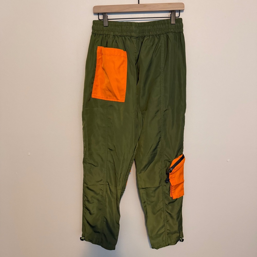 John Geiger Signature 9 Pocket Cargo Pants SZN 1 S Olive Orange archive pull on - Picture 2 of 6